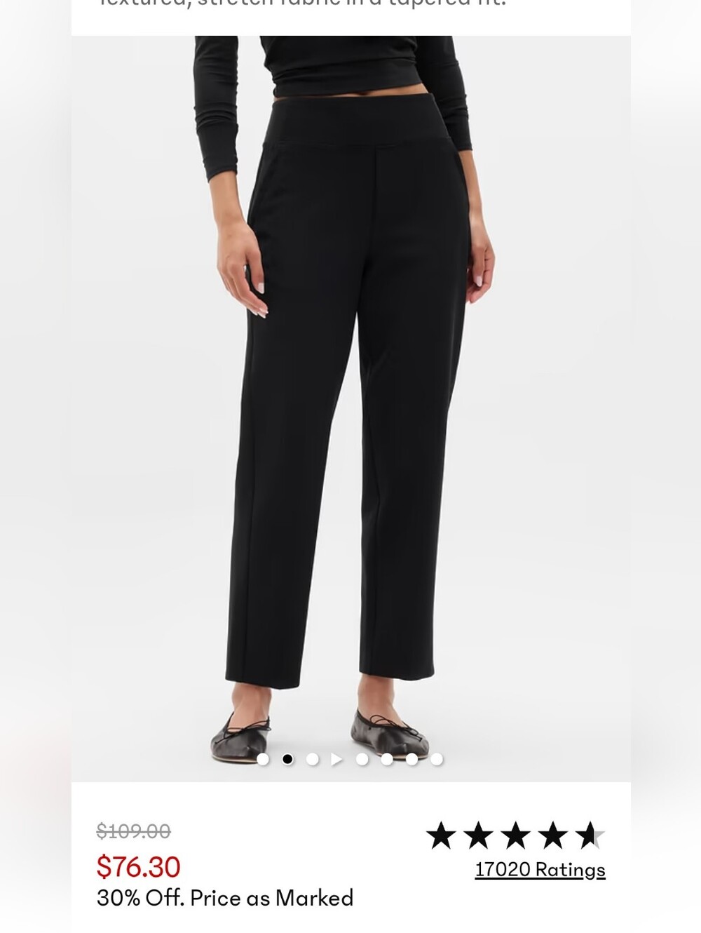 Athleta Endless High Rise Pant - Black Size 0